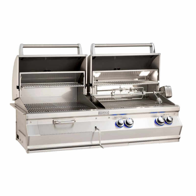 Fire Magic Aurora A830I 46-Inch Gas & Charcoal Combo Built-In Grill With Rotisserie - view 2