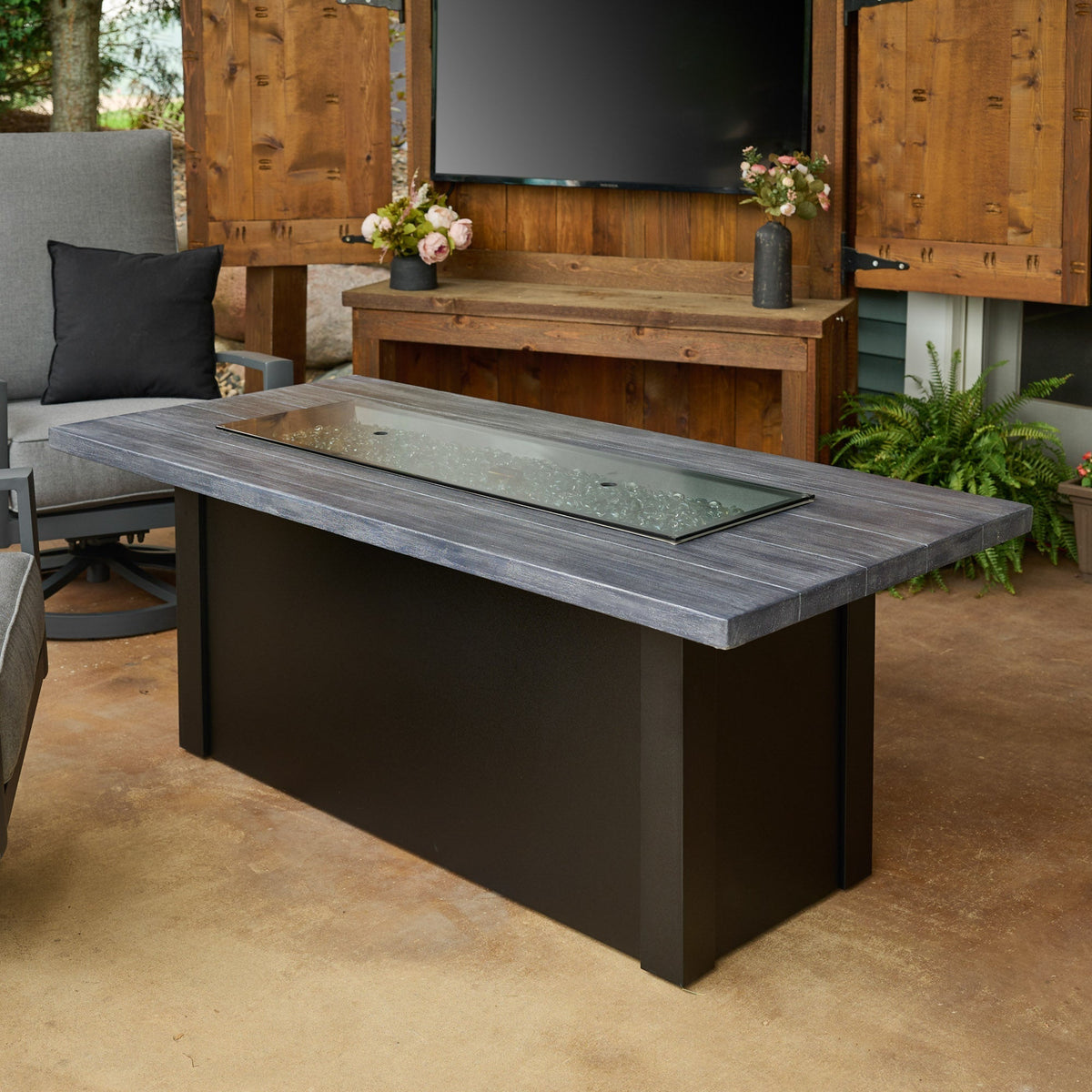 The Outdoor GreatRoom Havenwood Linear Gas Fire Pit Table 62" - view 57