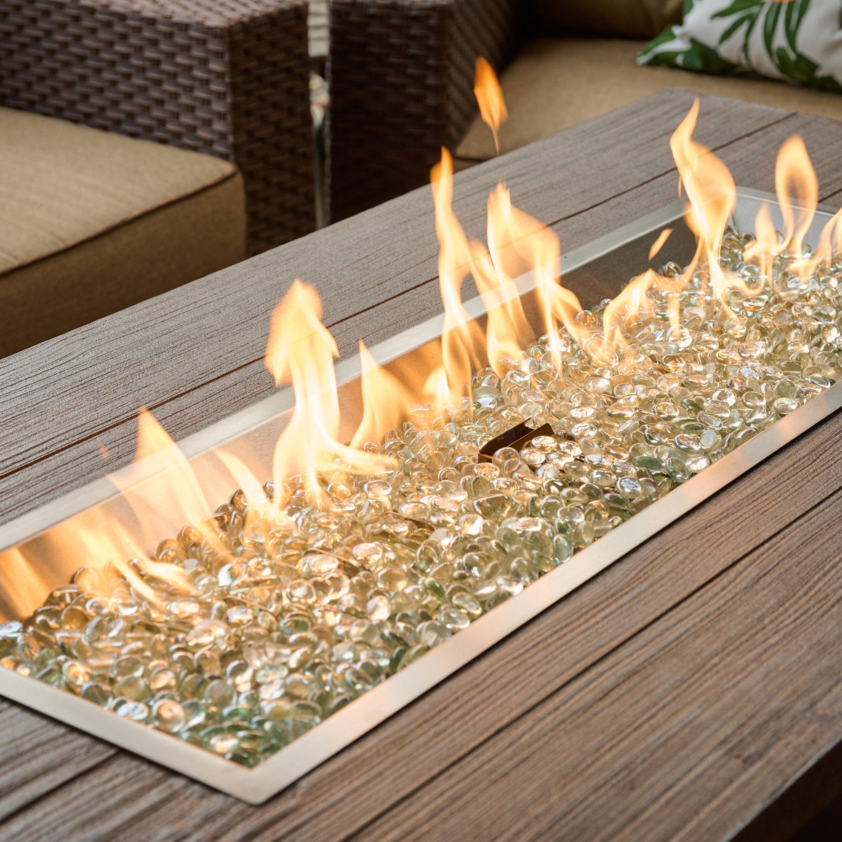 The Outdoor GreatRoom Havenwood Linear Gas Fire Pit Table 62" - view 32