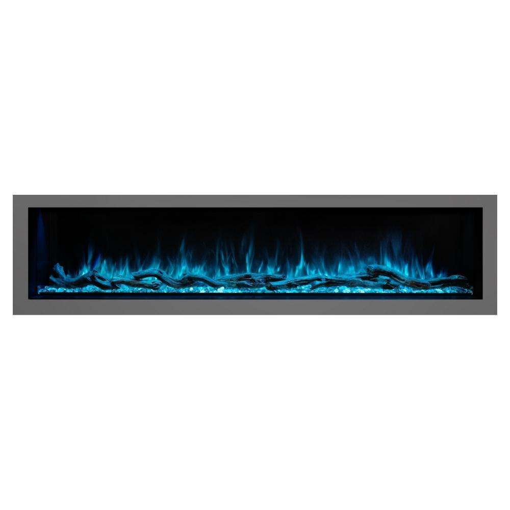 Modern Flames Landscape Pro Multi-Sided Built-In 96 Inch Electric Fireplace Linear Firebox