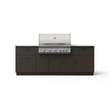 Blaze Sunrise 8-Ft Outdoor Kitchen Island w/ 40-Inch Premium LTE+ Gas Grill in Architectural Bronze w/ Aeris Countertop