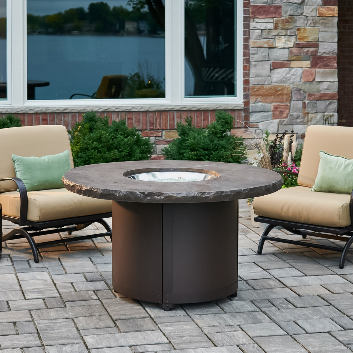 The Outdoor GreatRoom Beacon Round Gas Fire Pit Table - view 8