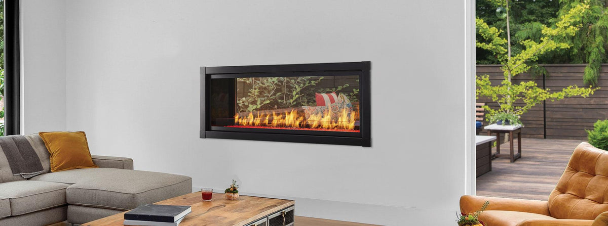 Monessen Artisan 48" See-Through Vent-Free Linear Gas Fireplace (AVFLST48NIF / AVFLST48PIF)