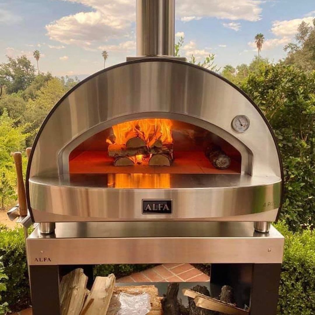 Alfa 4 Pizze Outdoor Wood-Fired Countertop Pizza Oven - Copper - view 5