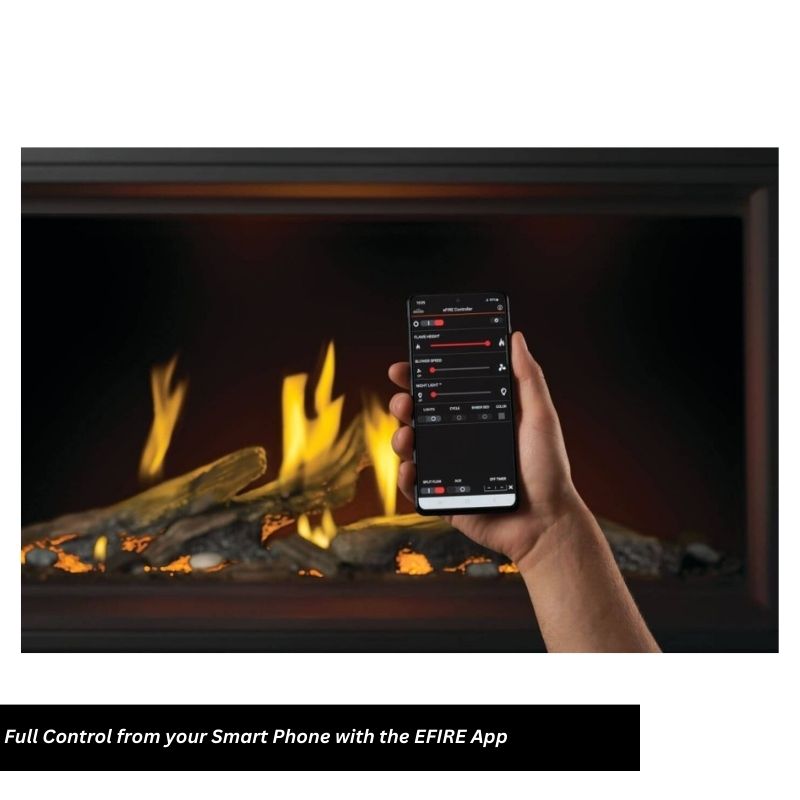 Napoleon Tall Vector with Luminous Logs 50" Direct Vent Linear Gas Fireplace - view 8