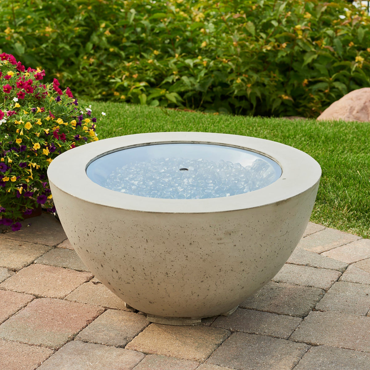 The Outdoor GreatRoom Round Glass Burner Cover - view 2