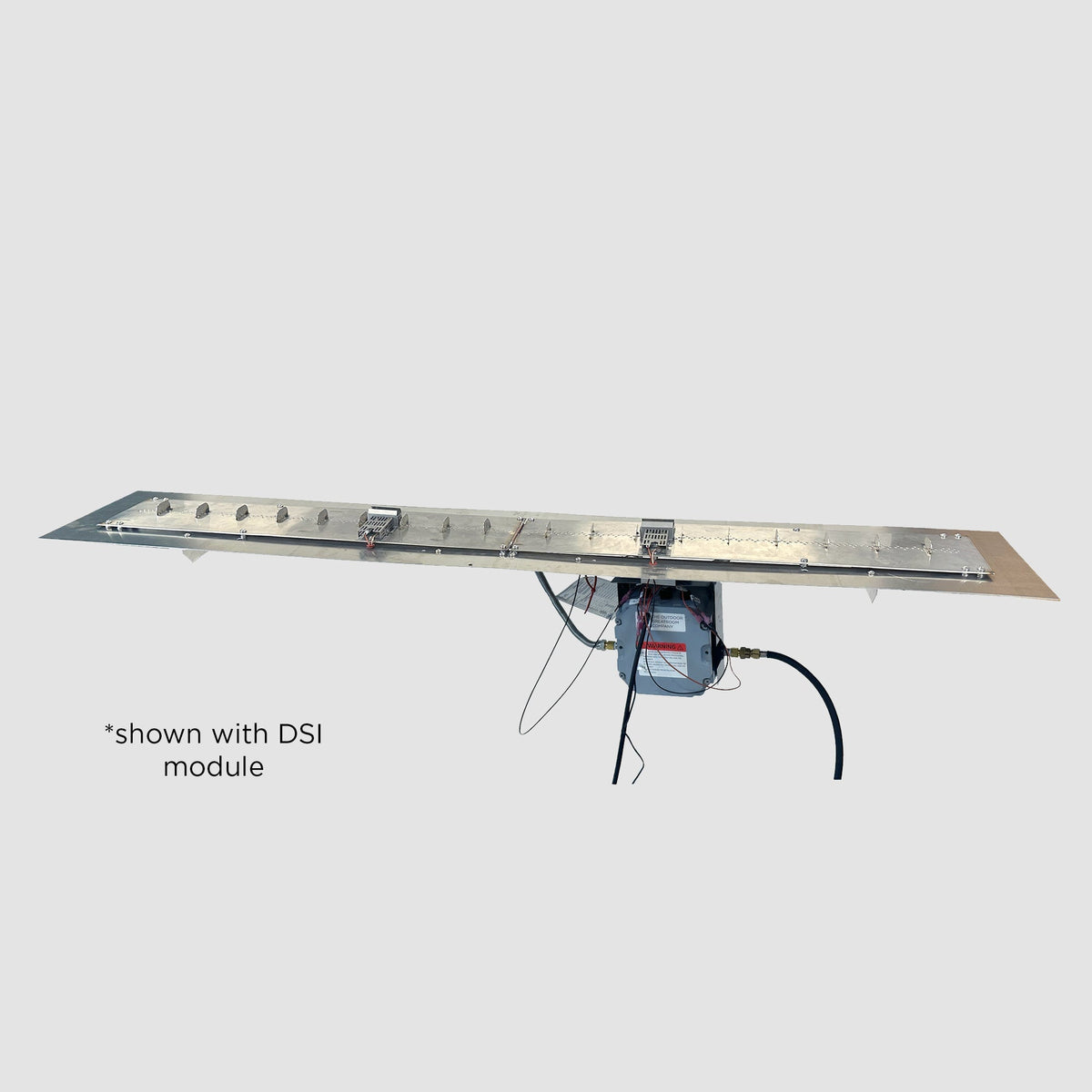 The Outdoor GreatRoom Crystal Fire Plus Linear Gas Burner Insert and Plate Kit - view 14