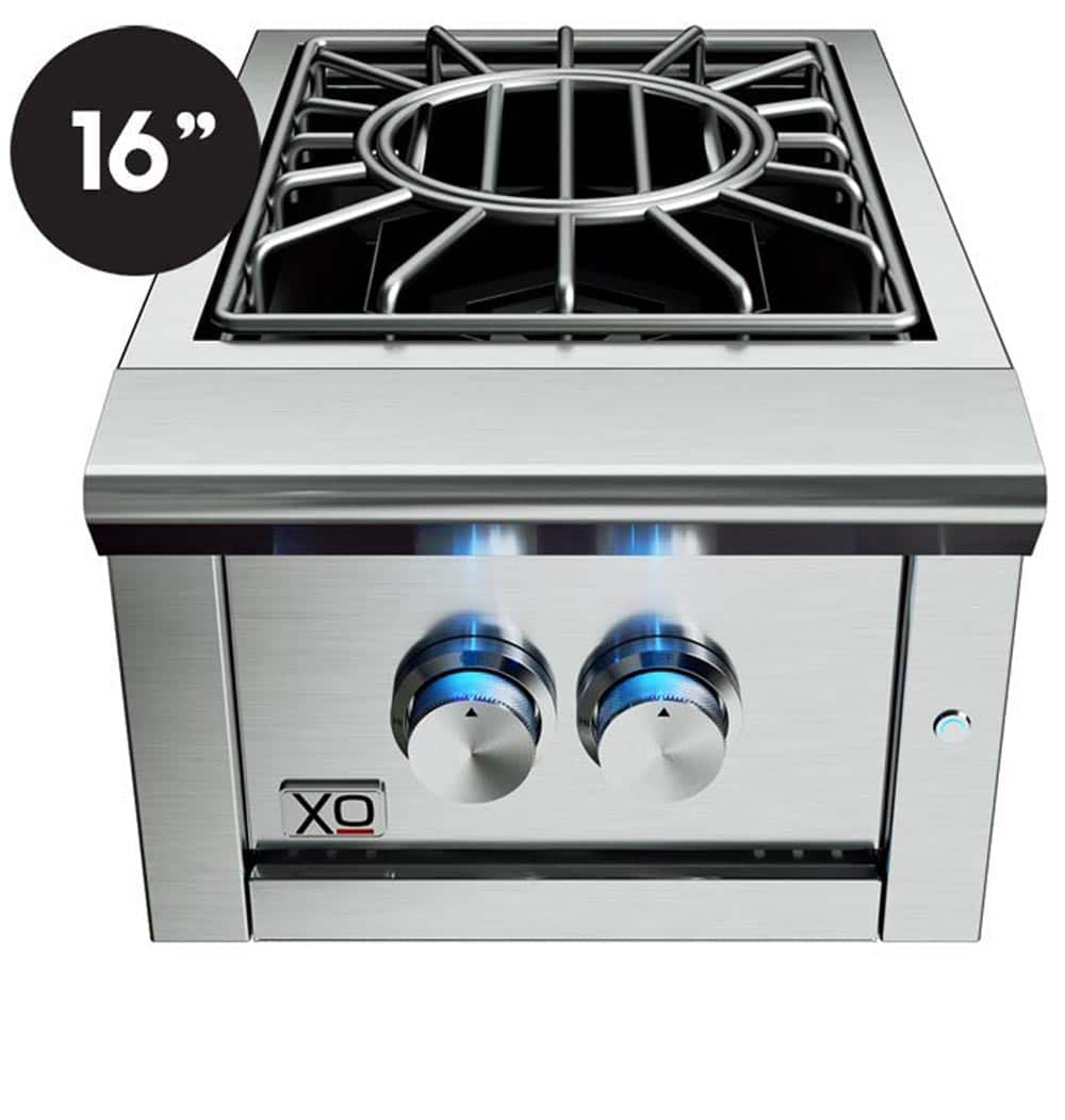 XO 16 Inch 60,000 BTU Power Gas Side Burner Built-In Outdoor - view 2