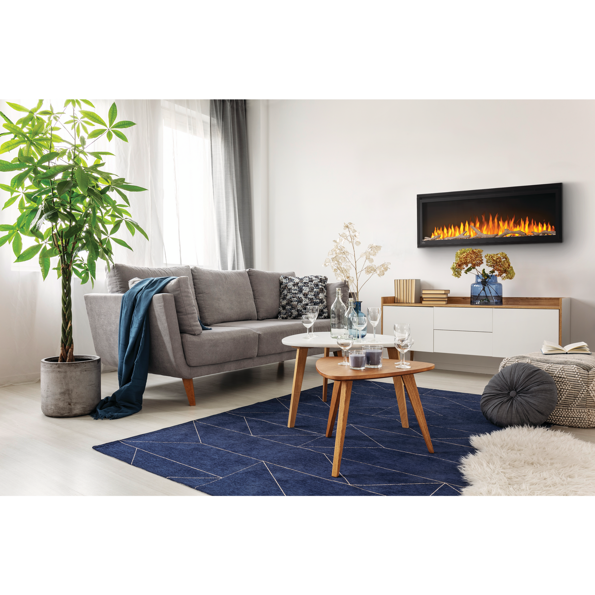 Napoleon Entice 36 Wall Mount Recessed Electric Fireplace | NEFL36CFH-1 - view 13