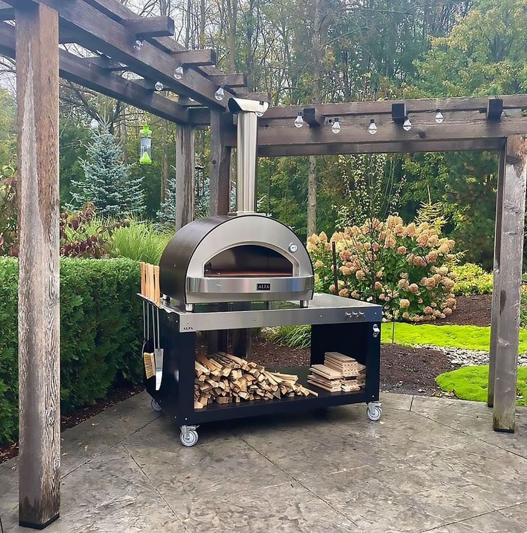 Alfa 4 Pizze Outdoor Wood-Fired Countertop Pizza Oven - Copper - view 3