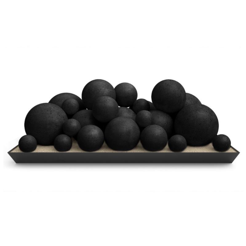 Real Fyre Epic Black Mixed Select Fyre Spheres Set with P45 ANSI Certified Pan Burners - view 2