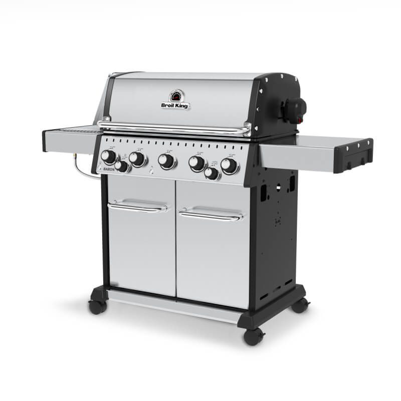 Broil King Baron S 590 PRO IR 5-Burner Gas Grill With Rotisserie & Infrared Side Burner - view 5