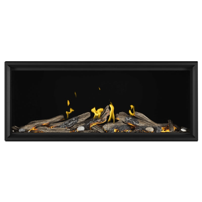 Napoleon Tall Vector with Luminous Logs 62" Direct Vent Linear Gas Fireplace | TLV62LN - view 5