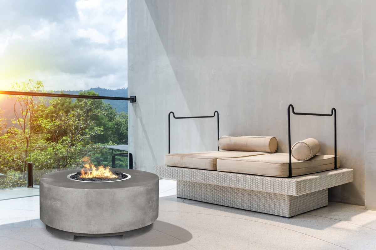 XO 36 Inch Round Gas Fire Pit Table - 65,000 BTUs - view 2
