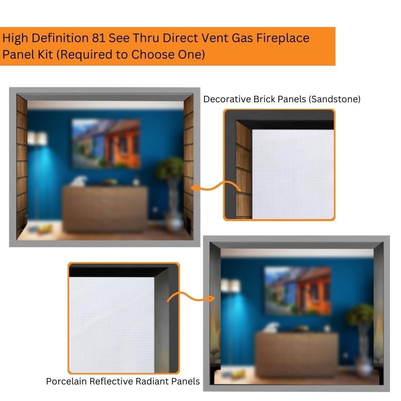 Napoleon High Definition 81 See Thru Direct Vent Gas Fireplace | HD81NT-1 - view 5
