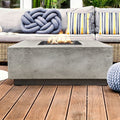 XO 36 Inch Square Gas Fire Pit Table - 65,000 BTUs