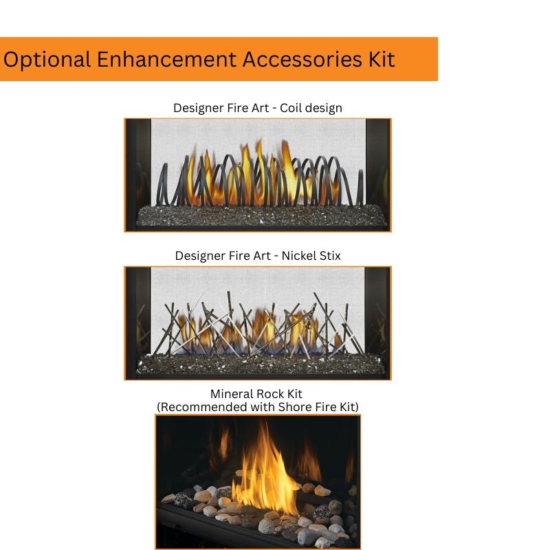 Napoleon Ascent Multi View See Thru Direct Vent Gas Fireplace | BHD4 - view 6