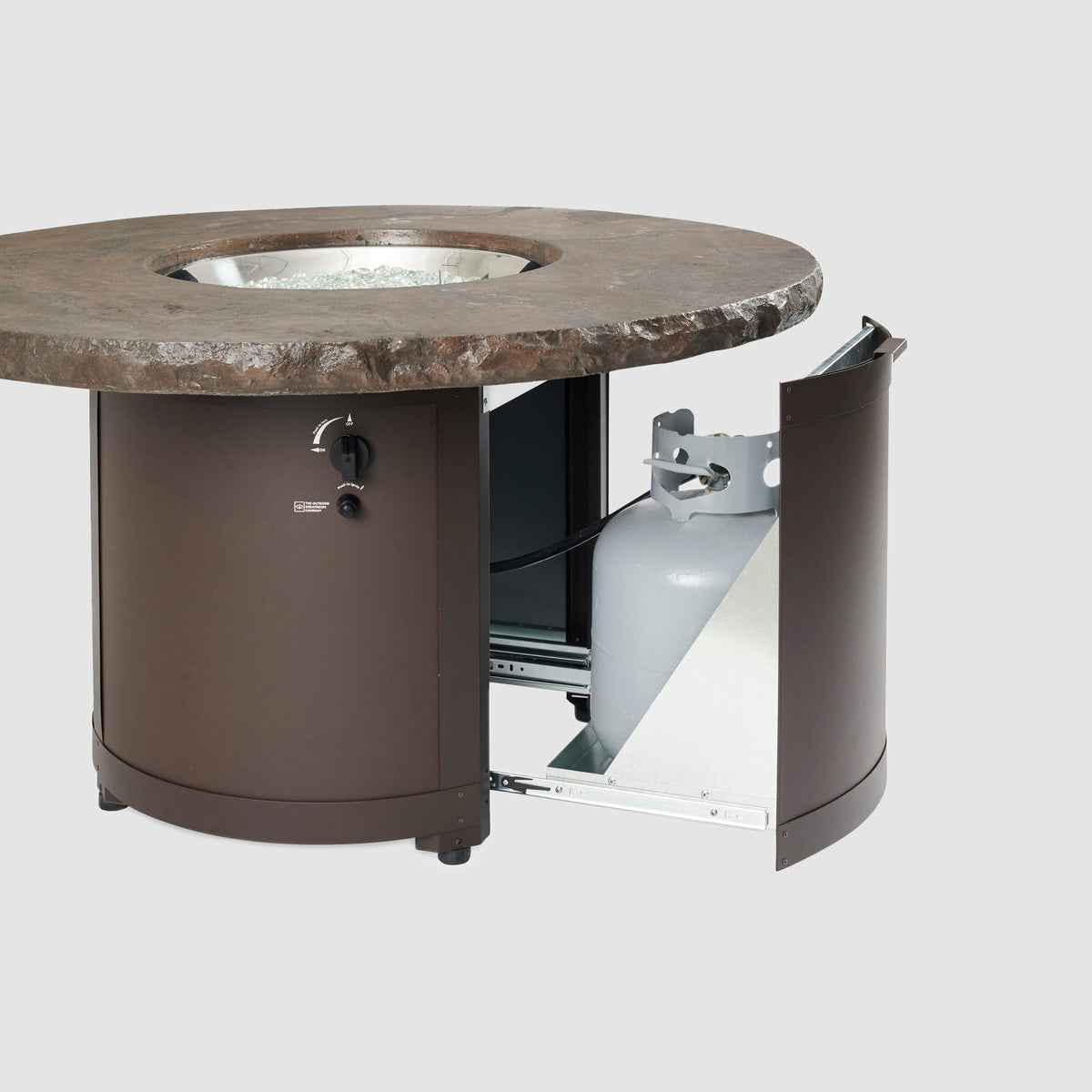 The Outdoor GreatRoom Beacon Round Gas Fire Pit Table - view 5