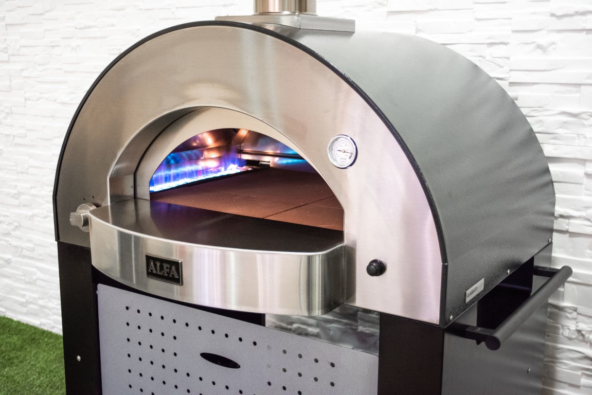 Alfa Classico 4 Pizze Gas Pizza Oven In Ardesia Grey - Countertop - FXCL-4P - view 15