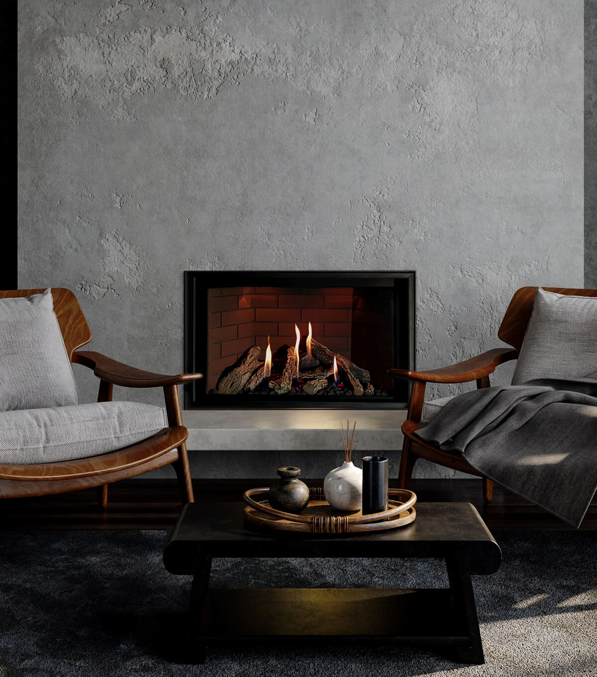 Montigo DelRay Full-Load 34 Square Direct-Vent Gas Fireplace - DRSQ34NI-2