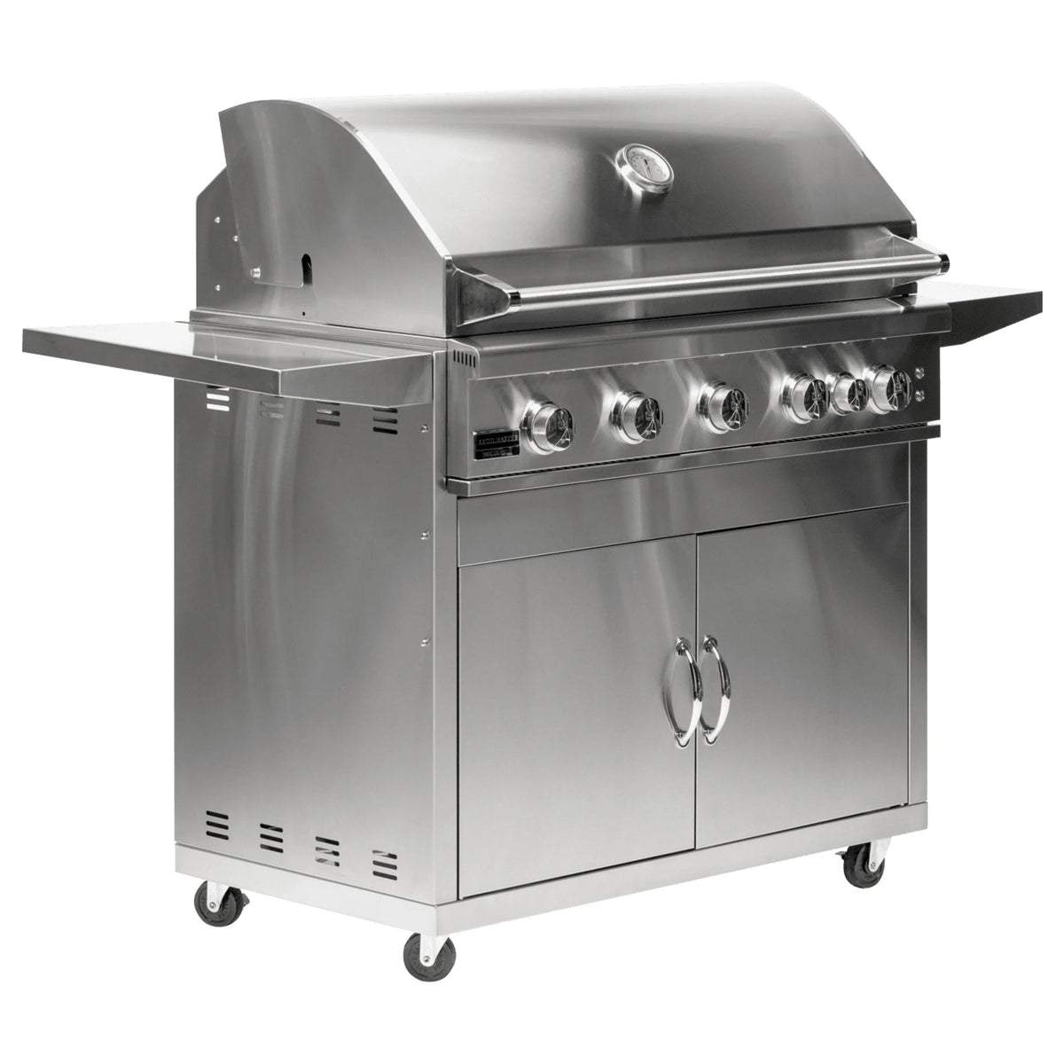 Broilmaster B-Series 40-Inch 5-Burner Fully Loaded Freestanding Propane Grill On Cart - view 2