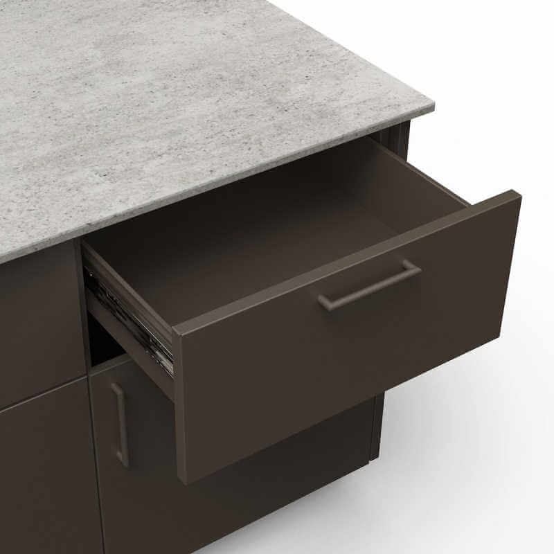Blaze Sunset 10-Ft Outdoor Kitchen Island w/ 40-Inch Premium LTE+ Grill in Architectural Bronze w/ Keon Countertop - view 5