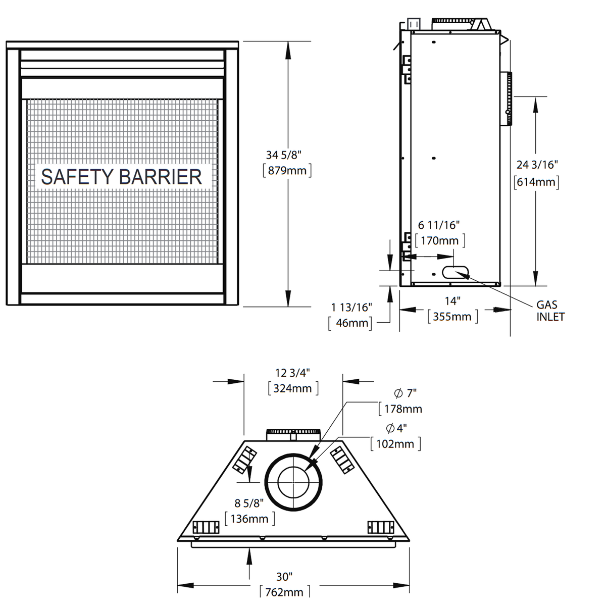 Napoleon Ascent 30 Direct Vent Gas Fireplace | B30 - view 6