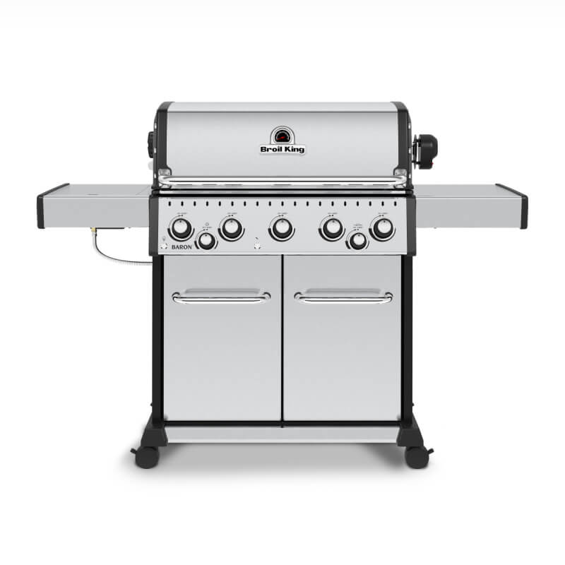 Broil King Baron S 590 PRO IR 5-Burner Gas Grill With Rotisserie & Infrared Side Burner