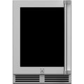 Hestan 24-Inch 5.0 Cu. Ft. Left Hinge Or Right Hinge Outdoor Rated Dual Zone Glass Door Refrigerator With Wine Storage