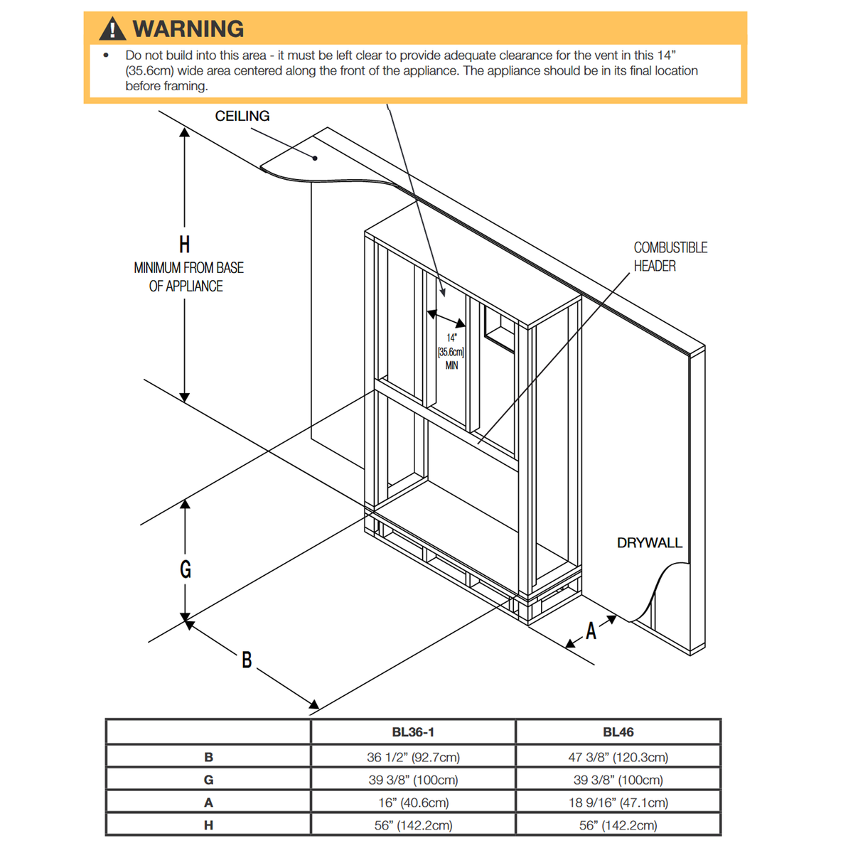 Napoleon Ascent Linear 36 Direct Vent Gas Fireplace | BL36 - view 4