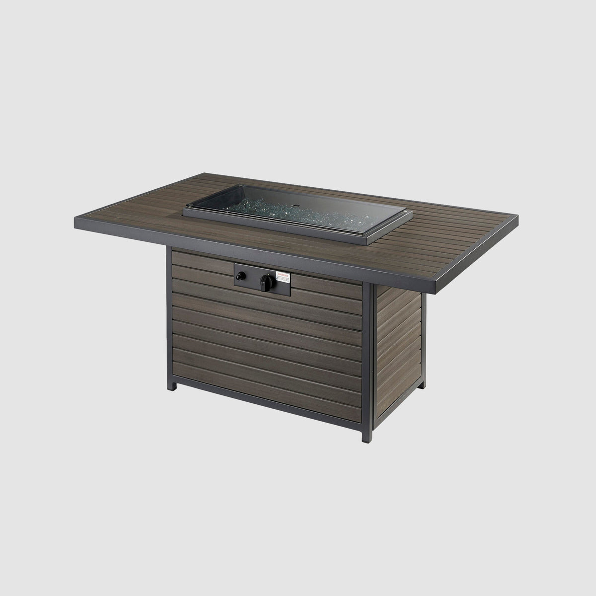Outdoor GreatRoom Kenwood and Brooks Rectangular Chat Height Gas Fire Pit Table – view 10