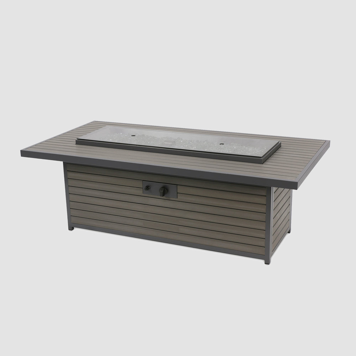 Outdoor GreatRoom Kenwood and Brooks Linear Chat Height Gas Fire Pit Table – view 3
