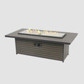 Outdoor GreatRoom Kenwood and Brooks Linear Chat Height Gas Fire Pit Table