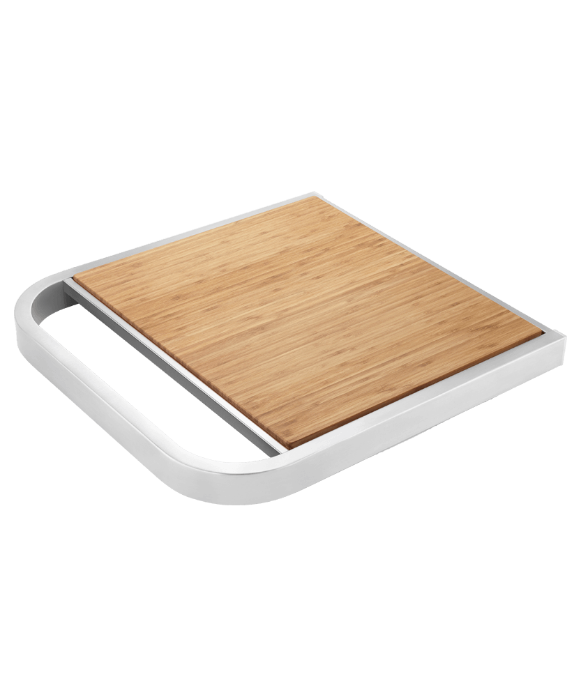 DCS CAD1-SK side shelf with AP-CBB bamboo insert