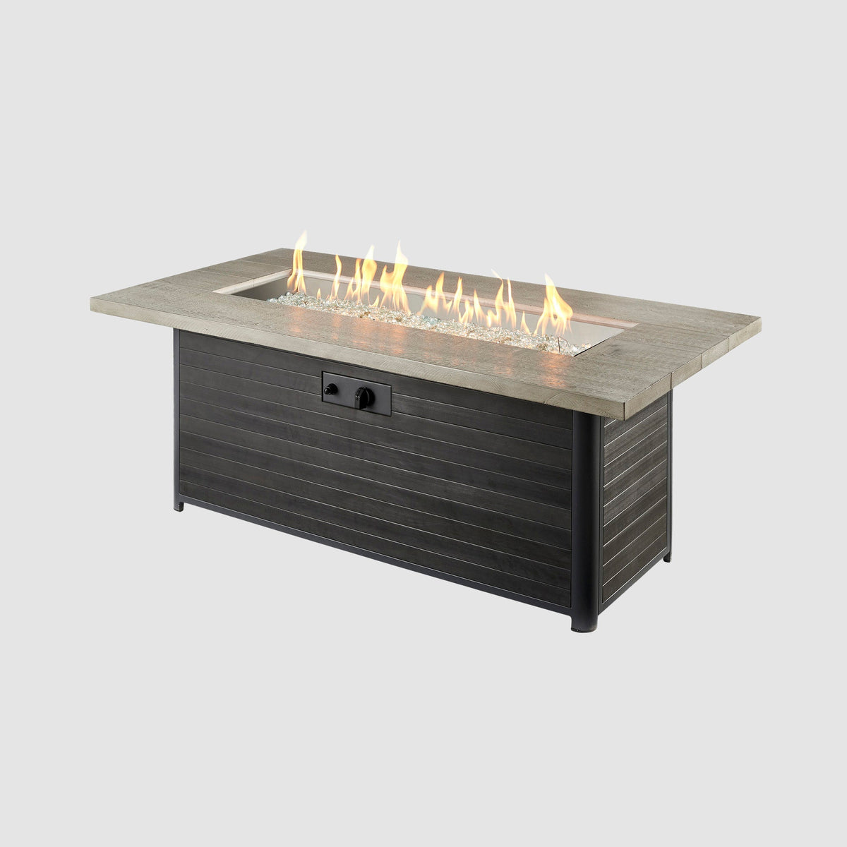 Outdoor GreatRoom Cedar Ridge Linear Gas Fire Pit Table – view 9