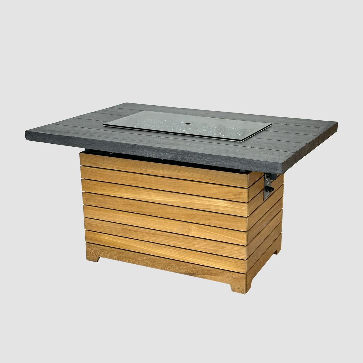 Outdoor GreatRoom Darien Rectangular Gas Fire Pit Table 42" – view 3