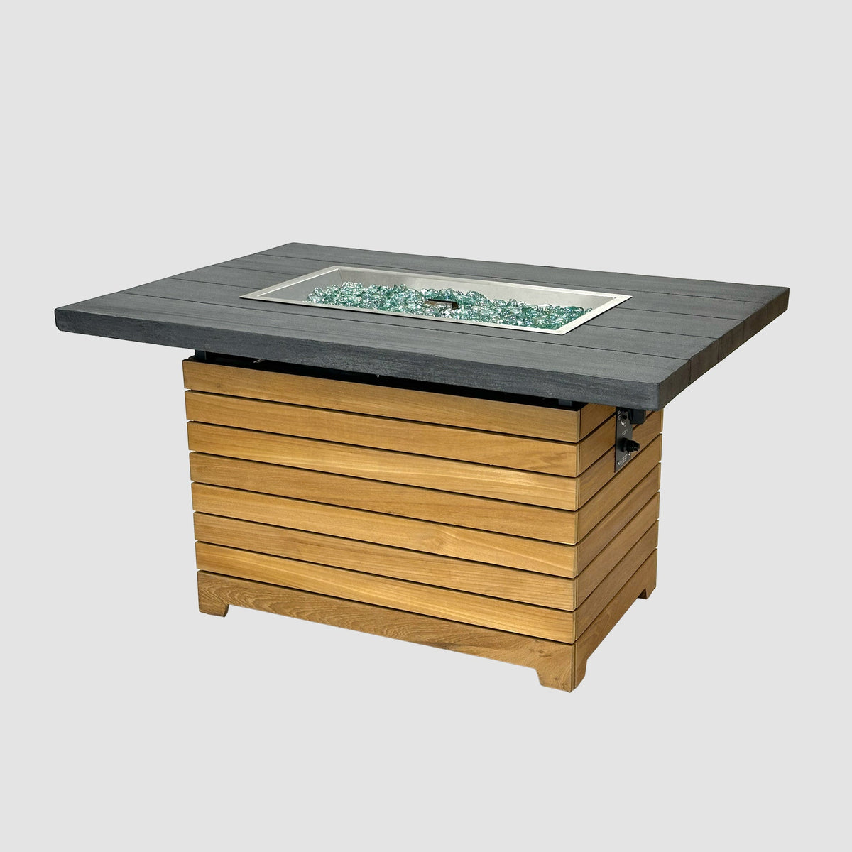 Outdoor GreatRoom Darien Rectangular Gas Fire Pit Table 42" – view 2