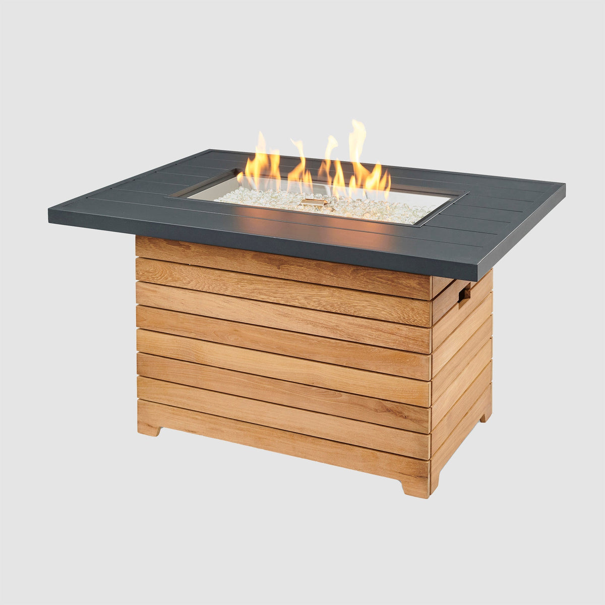 Outdoor GreatRoom Darien Rectangular Gas Fire Pit Table 42" – view 11