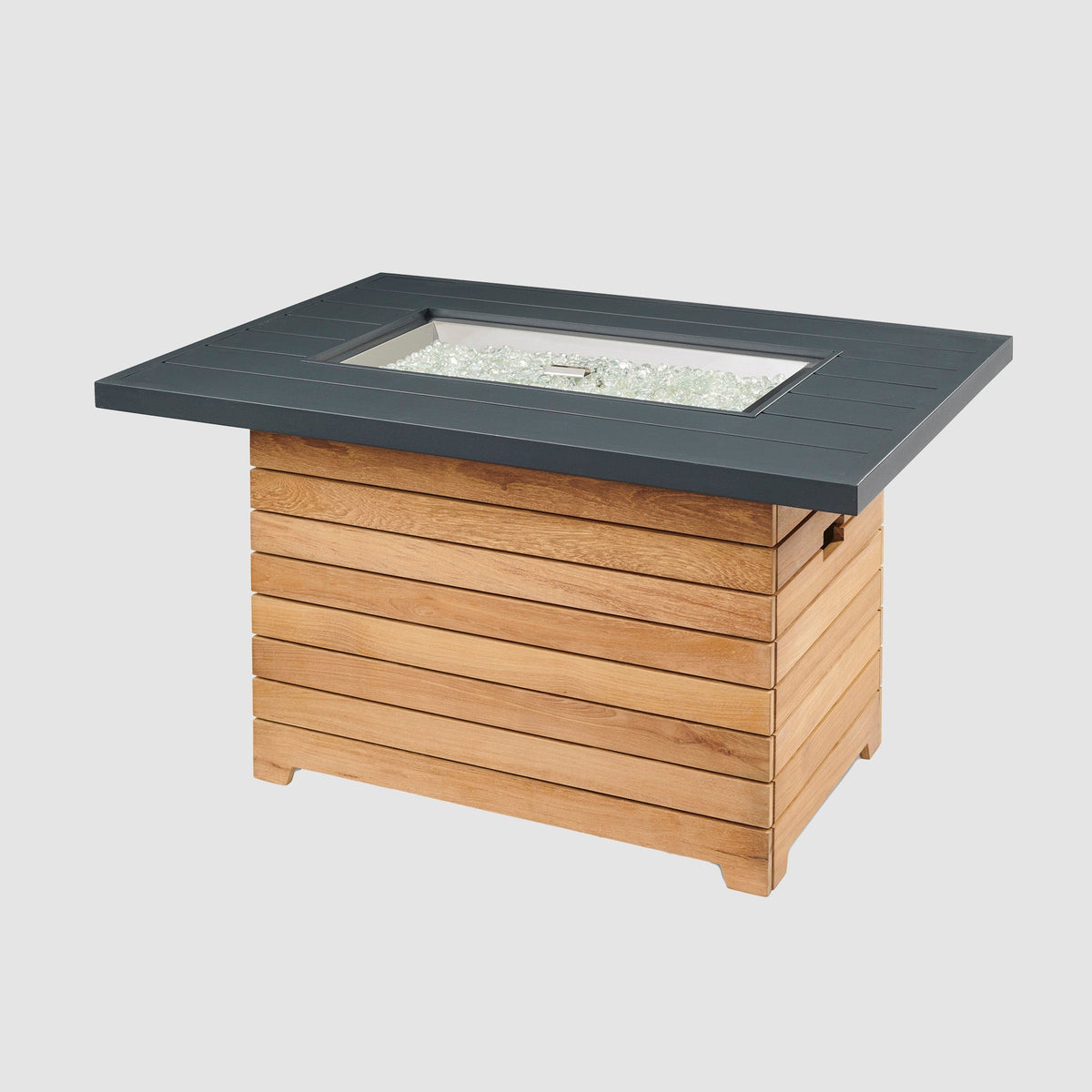 Outdoor GreatRoom Darien Rectangular Gas Fire Pit Table 42" – view 12