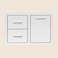 Summerset 33" 2-Drawer & Trash or LP Tank Pullout Drawer Combo