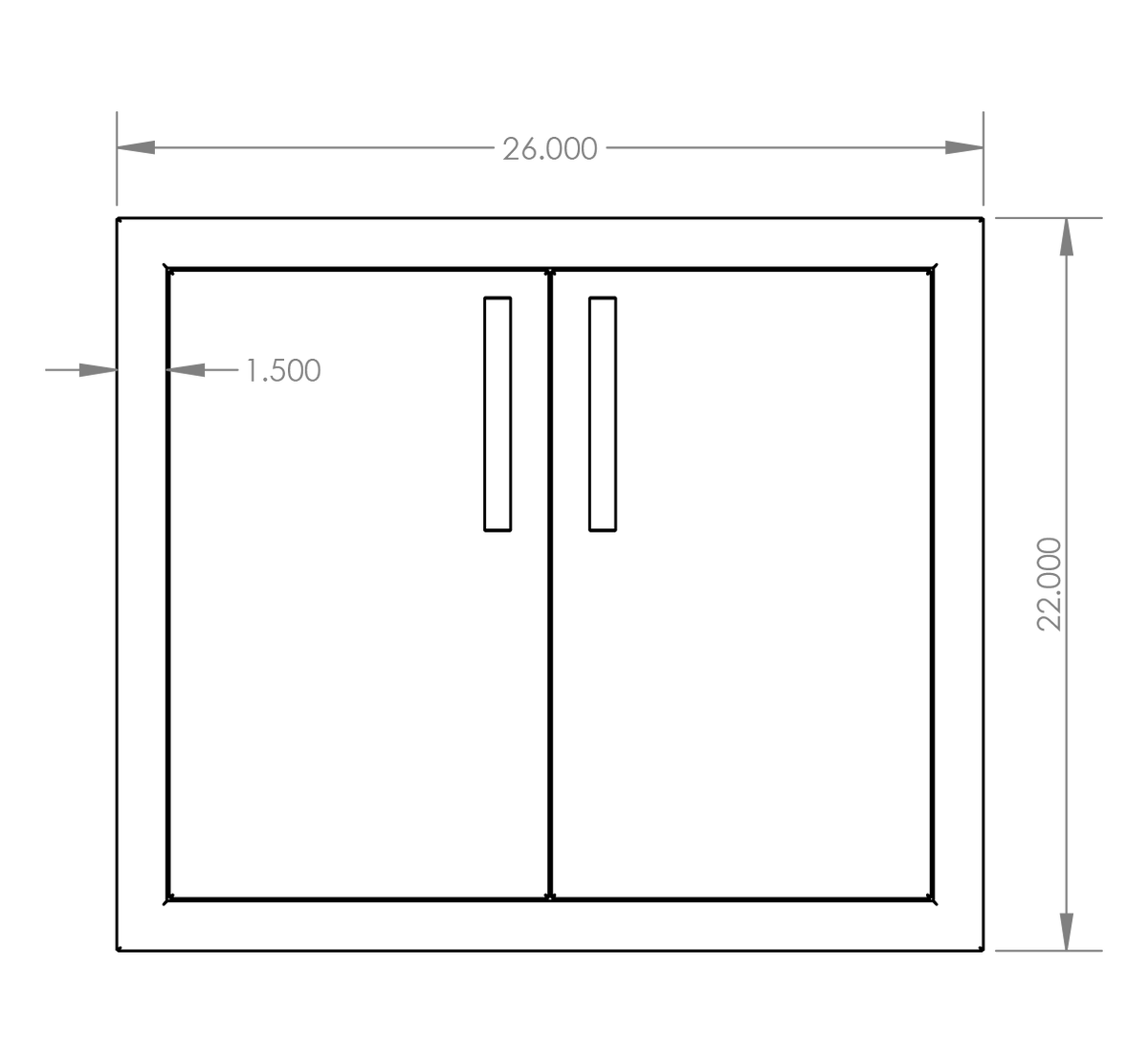 Summerset Double Access Door – view 11