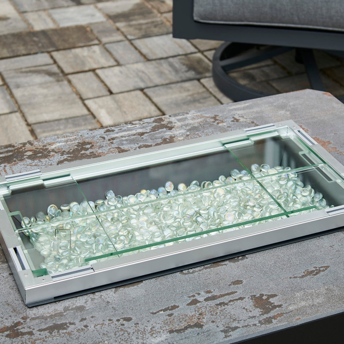Outdoor GreatRoom Rectangular Folding Glass Wind Guard – view 5