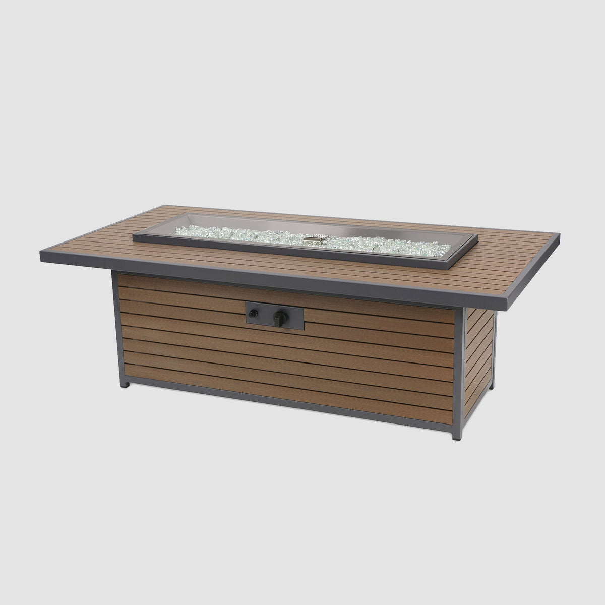 Outdoor GreatRoom Kenwood and Brooks Linear Chat Height Gas Fire Pit Table – view 8