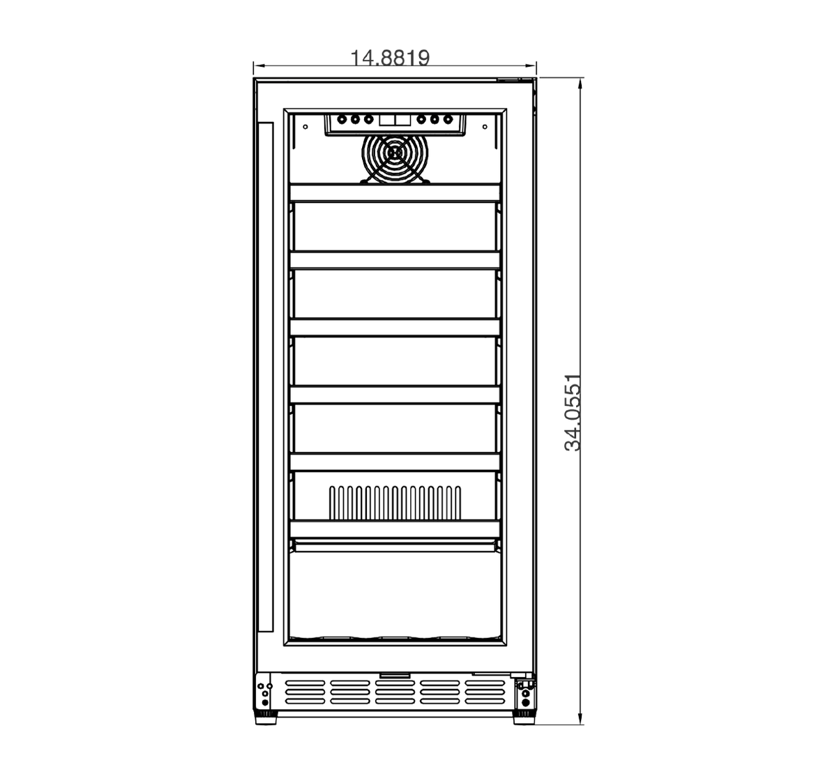 Summerset Outdoor Rated Single Zone Wine Cooler – view 17