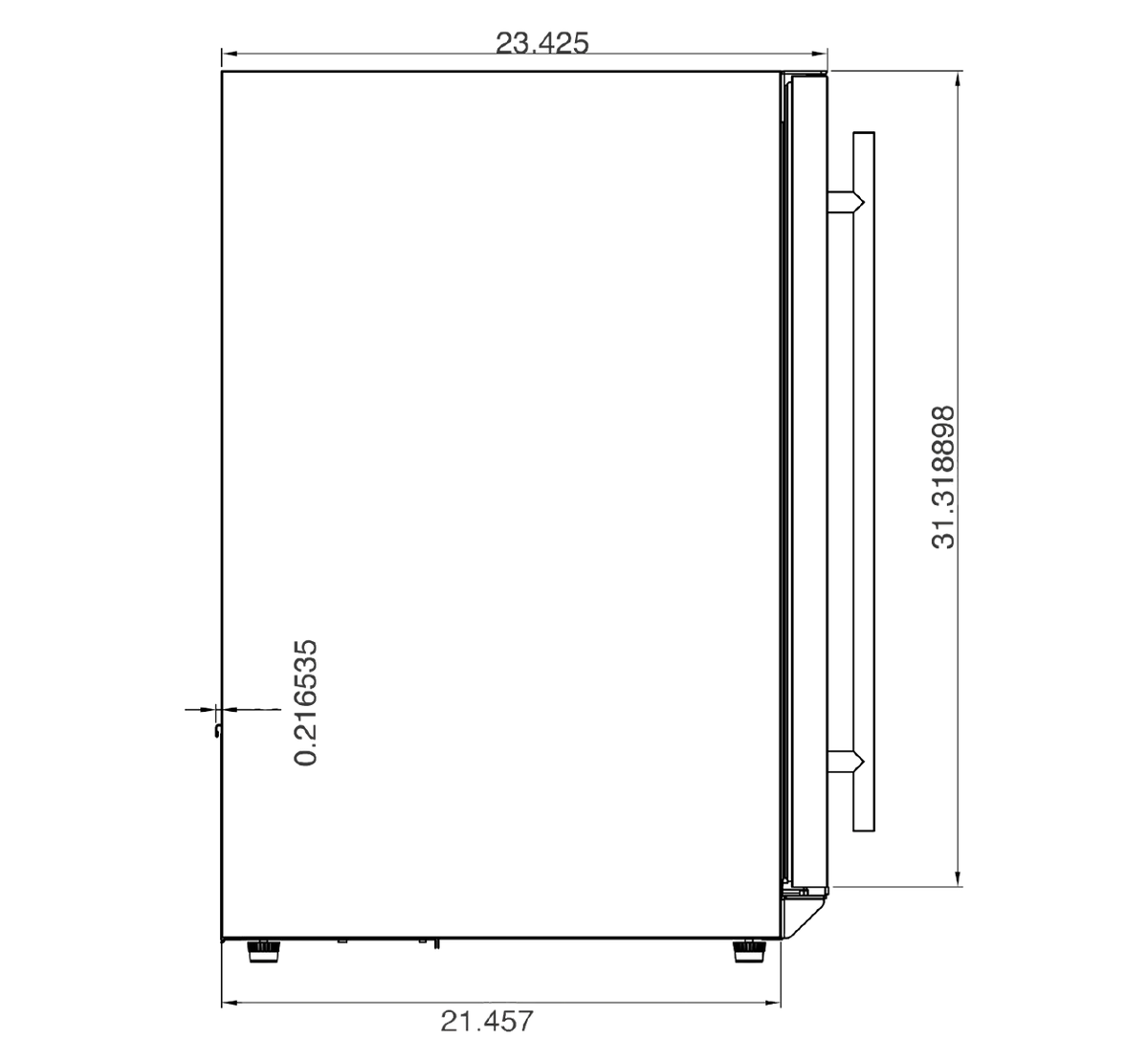 Summerset Outdoor Rated Single Zone Wine Cooler – view 18