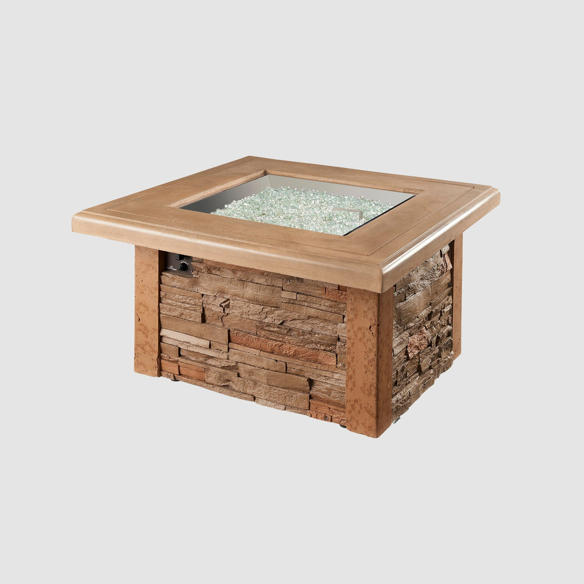 Outdoor GreatRoom Sierra Square Gas Fire Pit Table – view 2