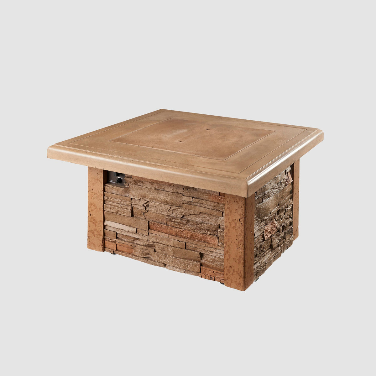 Outdoor GreatRoom Sierra Square Gas Fire Pit Table – view 3