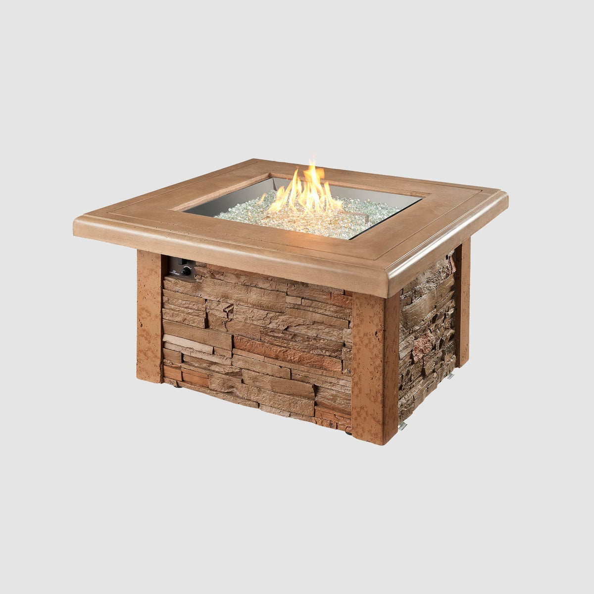 Outdoor GreatRoom Sierra Square Gas Fire Pit Table – view 7