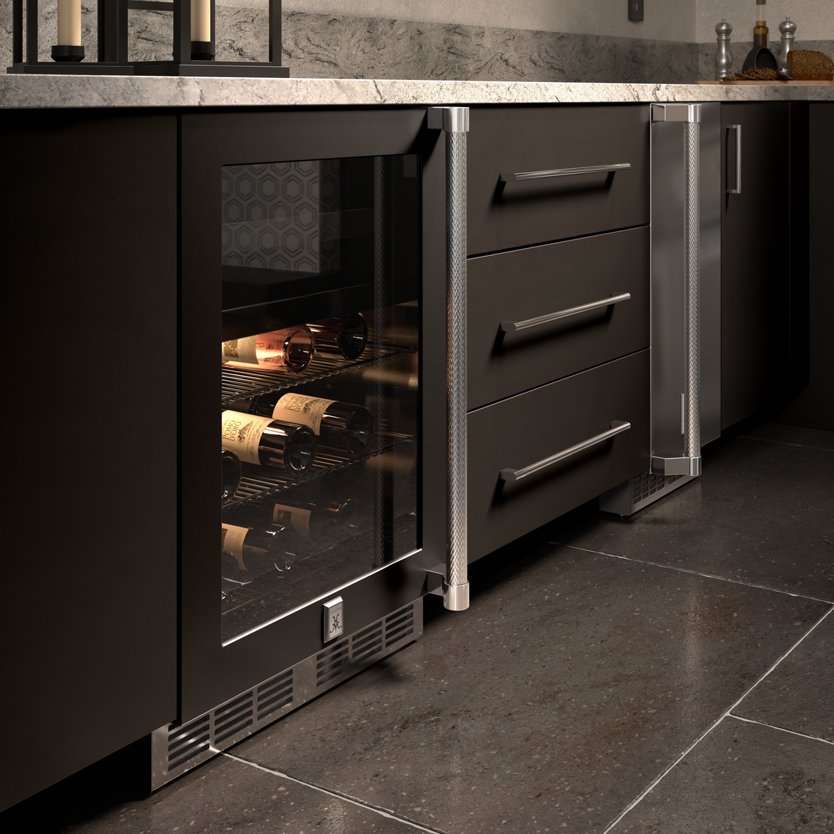 24" Hestan Outdoor Undercounter Refrigerator (Glass Door) – view 2