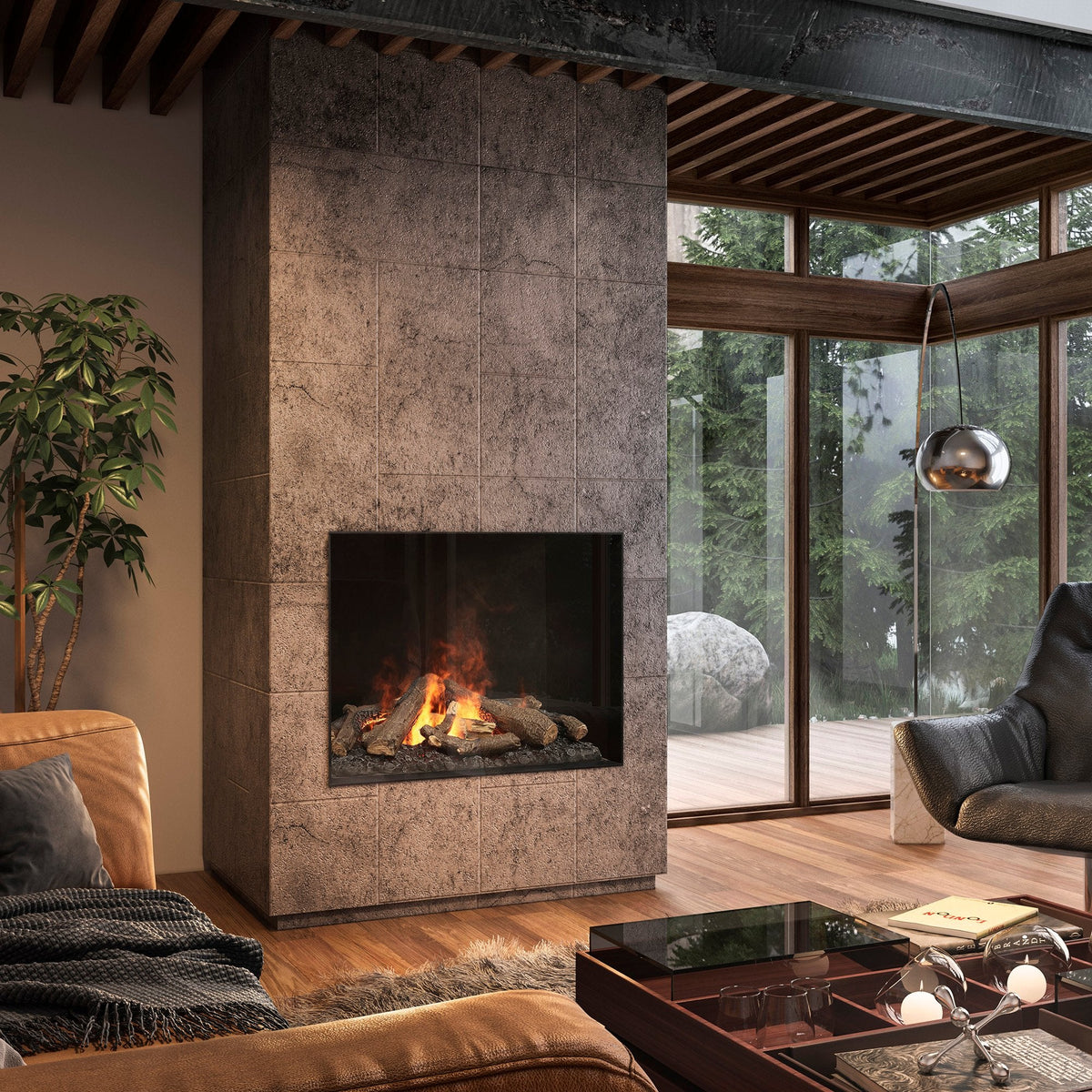 Dimplex FEF3226L1 e-MatriX 32"x26" Electric Firebox – Front-Facing (One-Sided) - view 4
